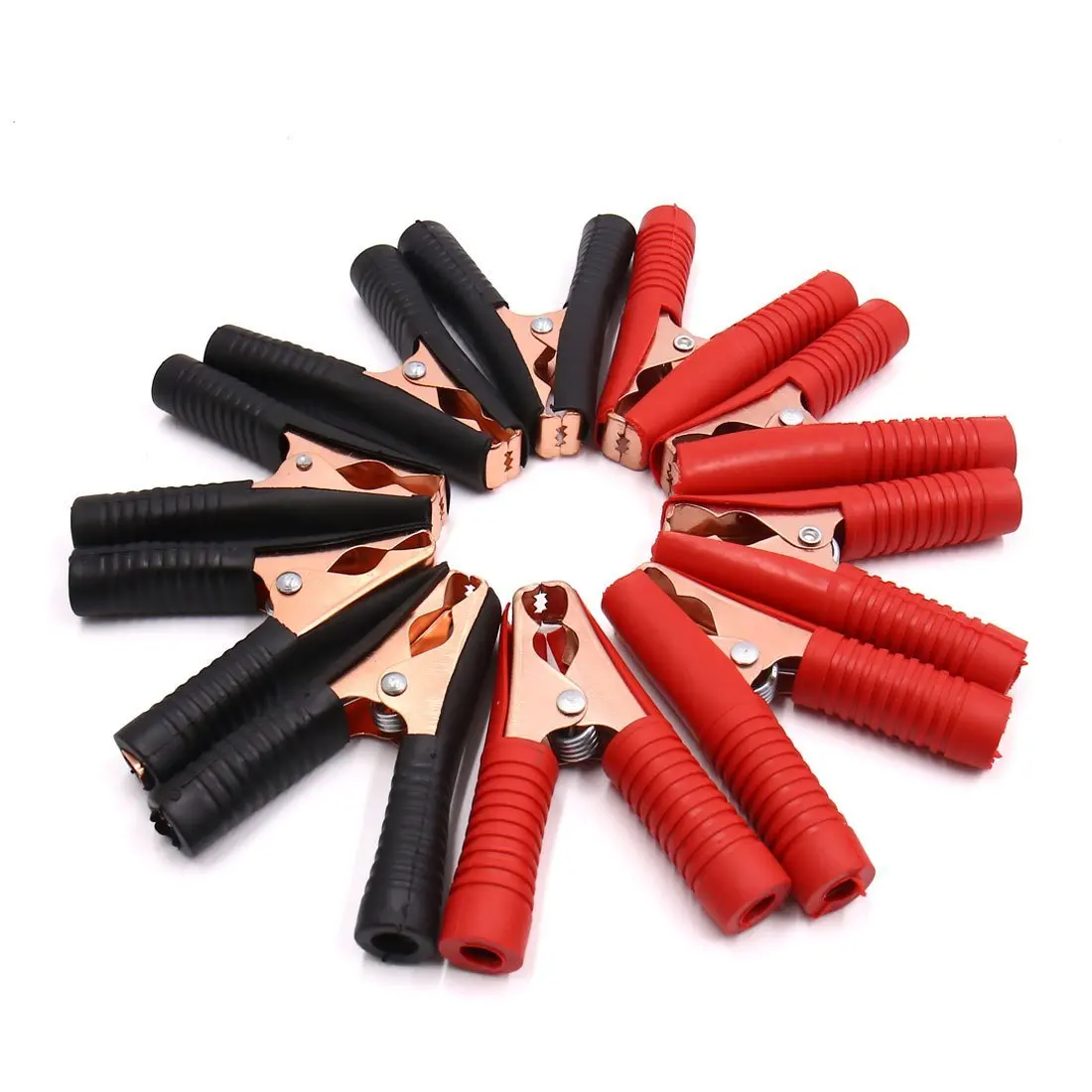 10 PCS Red /& Black 75MM Electrical Battery Test Clip Alligator clip Clamp
