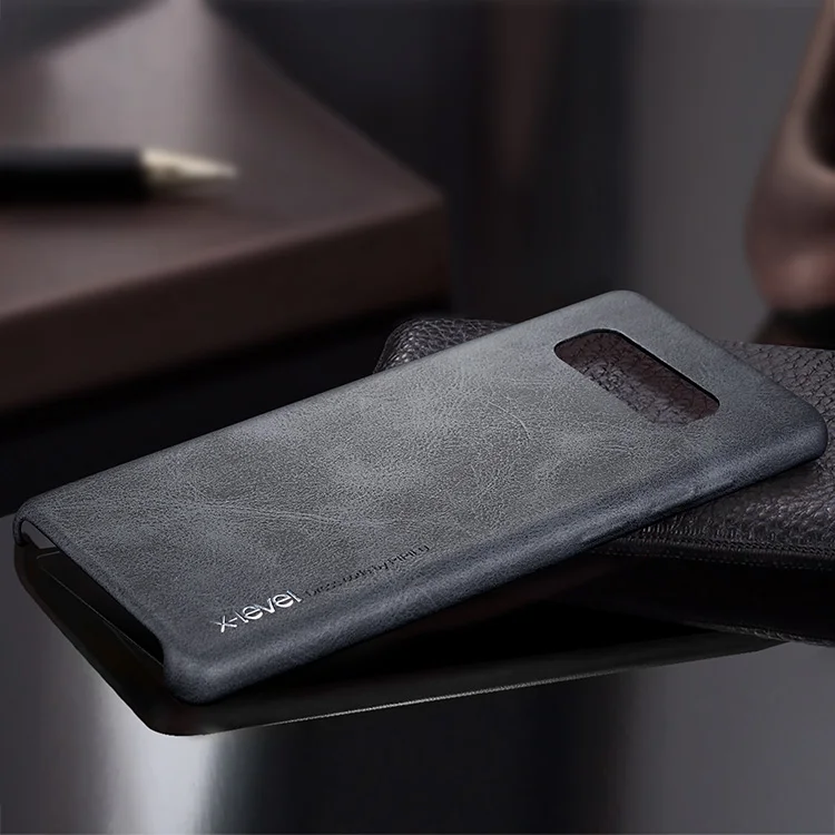 

X-Level] Fashion Vintage PU Phone Cover for Samsung Note 8 Case Wholesale, Black;dark brown and light gold