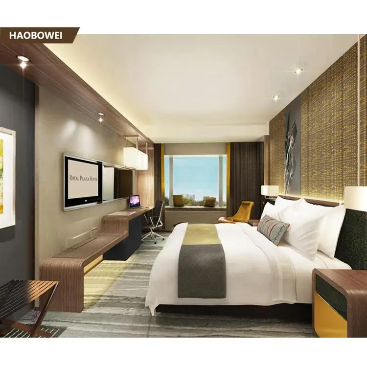 
Holiday Inn Luxury modern hotel bedroom furniture set china factory 