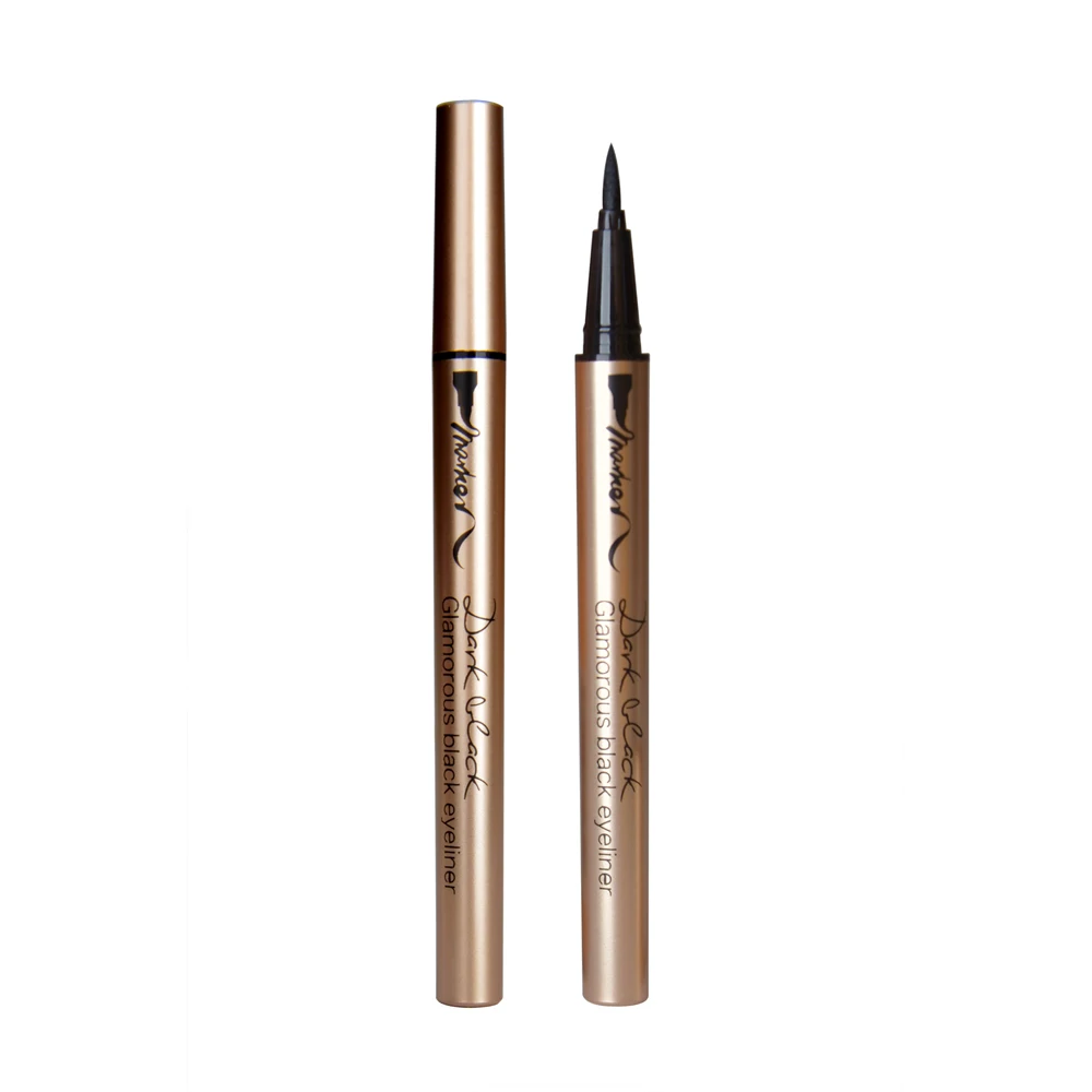 

Super star style glamorous black waterproof and quick-drying condensate swift movement lasting liquid eyes eyeliner pen
