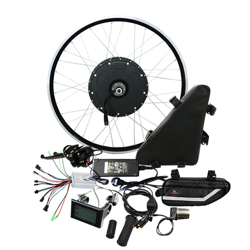 

Electric Bike Ebike Conversion Kit with 350W 48V 20ah Triangle Lithium Battery Rear Motor Wheel Electric Bike Kit Free Shipping