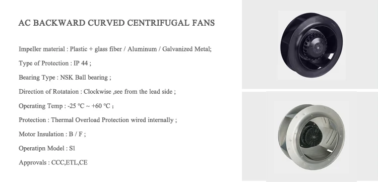 AC CENTRIFUGAL FAN