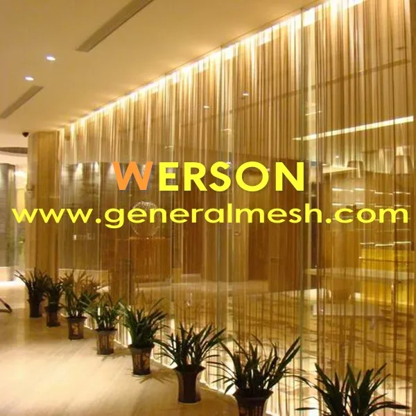 Stainless Steel Architectural Wire Mesh Curtain For