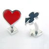Fashionable 316L stainless steel playing card novelty cufflinks Fashion Jewelry