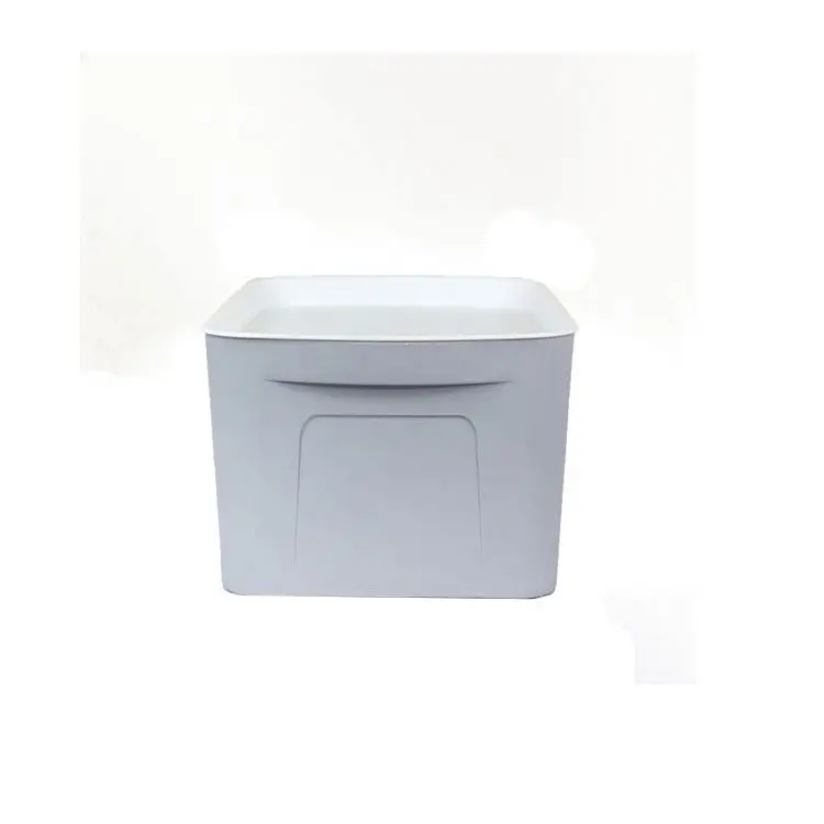 

Transparent New design large storage tubs, Grey beige and customized