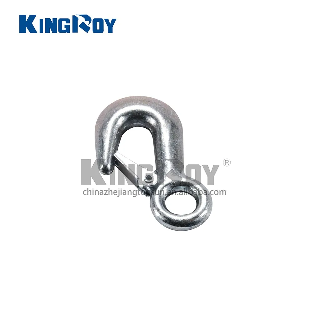 Kingroy Galvanized Steel Chain Crane Lifting Eye Hook With