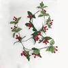 wall decoration new design red berry artificial Christmas pick design wreath modern home decor