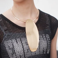 

Fashion Gold Plated Collar Necklace Pendant Torque Choker Long Box Tassel Bib Statement Necklace Geometric Jewelry