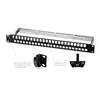 1U rack mount utp 24 port 48 ports blank keystone/multimedia cat 5e cat6 cat7 patch panel