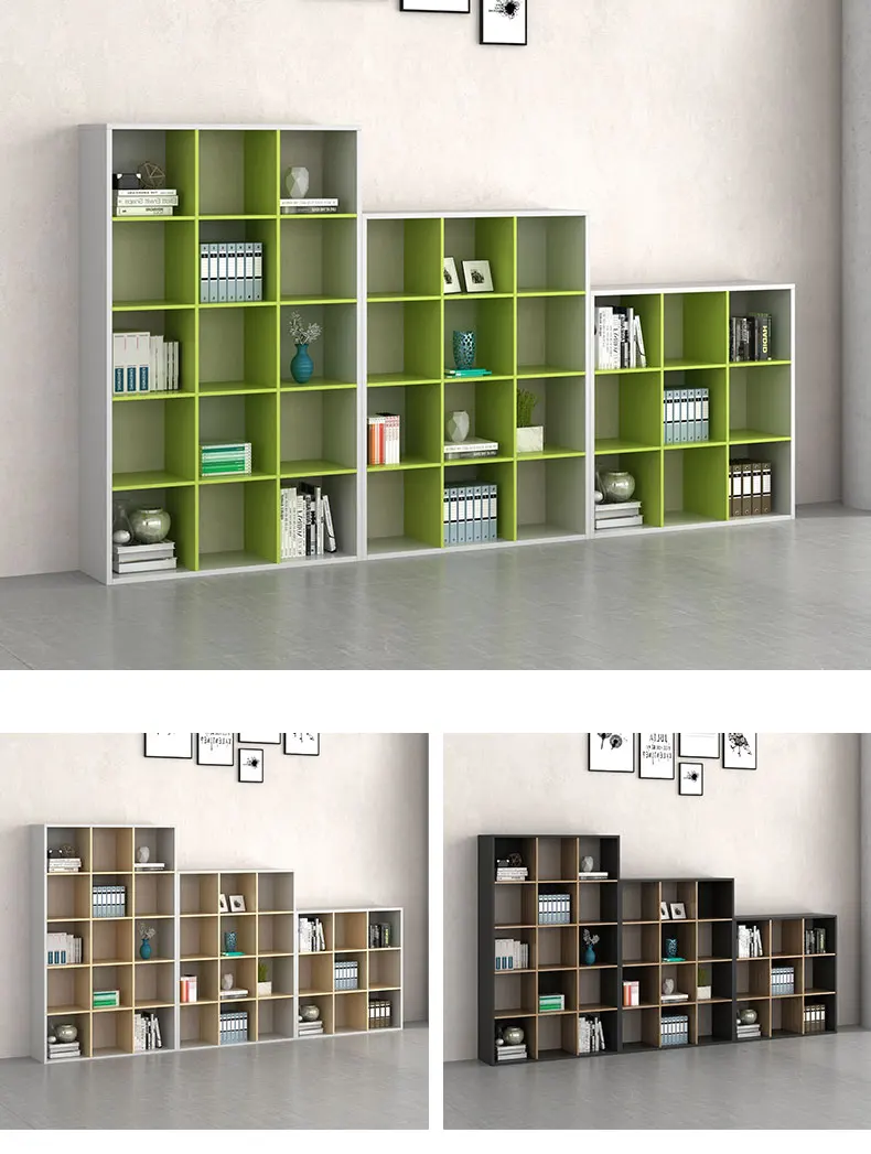 Modern Office Furniture Wooden Office File Cabinet with Partitioned Exhibition Cabinet