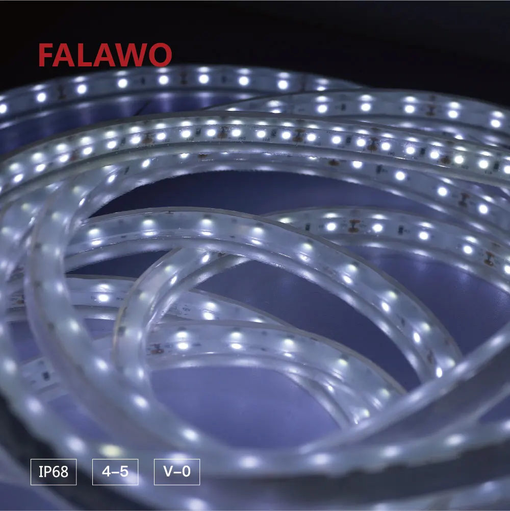 Falawo RGB 5050 christmas outdoor flexible strip IP68 LED light  waterproof