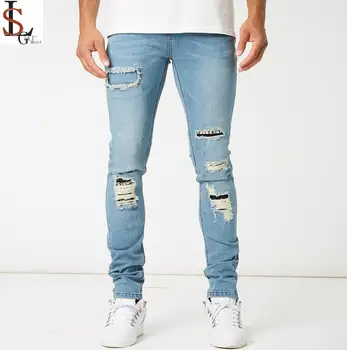 men's ripped denim jeans