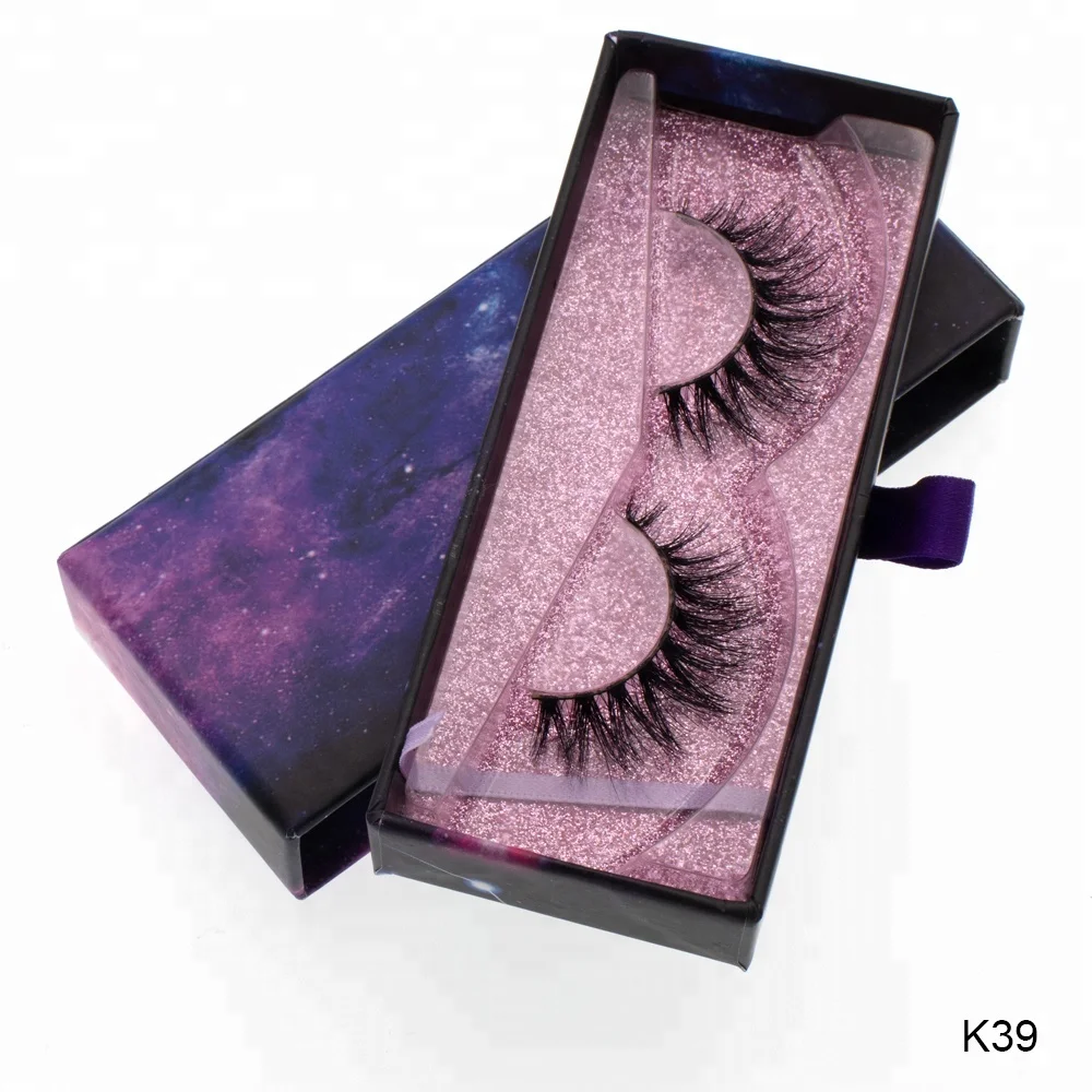 

2018 6D eyelash with your brand name popular, Natural black