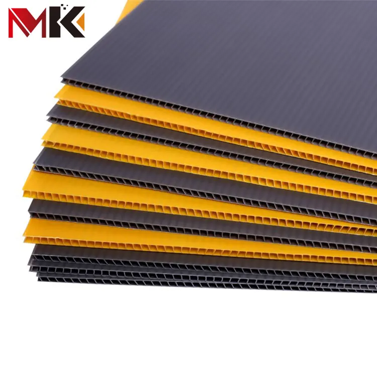 Flexible Twin Wall Fluted Sheet Natural Coroplast Corrugated Die