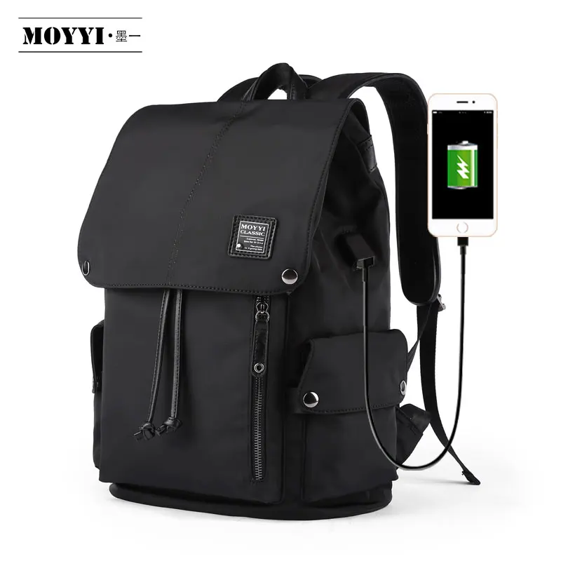 

men's waterproof student school bag women travel laptop backpack male back pack custom, Black
