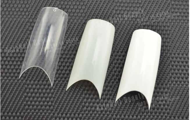 Hot new products French C cover white Fingernail matte style tips with factory prices