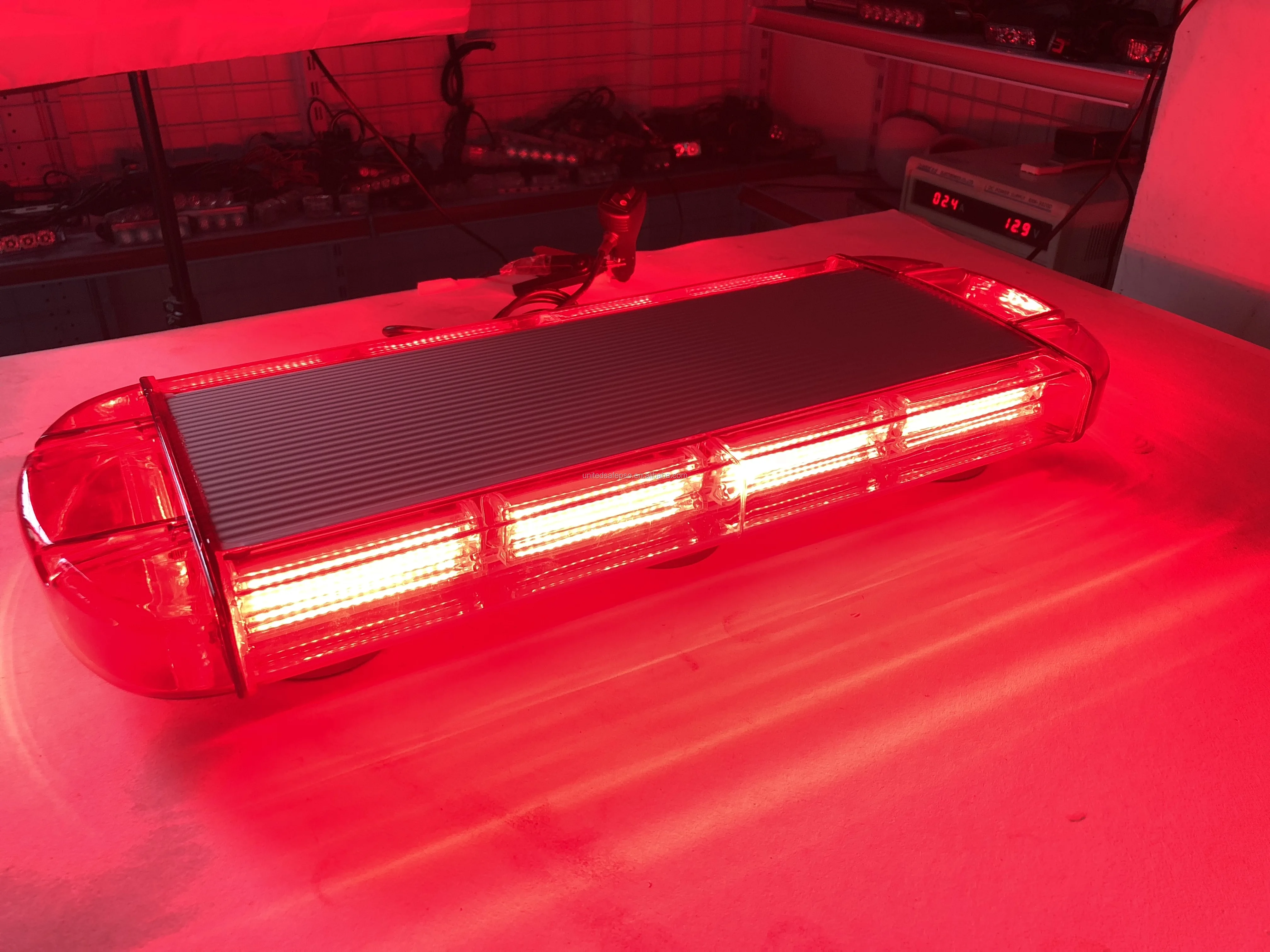 Cob Led Mini Bar Light Wreck Tow Truck Mount Flash Strobe Beacon Light Mining