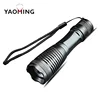 Super Bright 800 Lumens T6 LED Flashlight Bundle with Rechargeable Batteries, AC Charger + Charger Base and White Tube, Black
