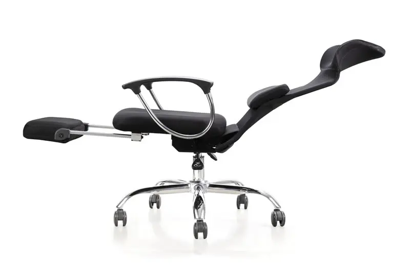 multi-functional executive reclining swivel office chair with footrest