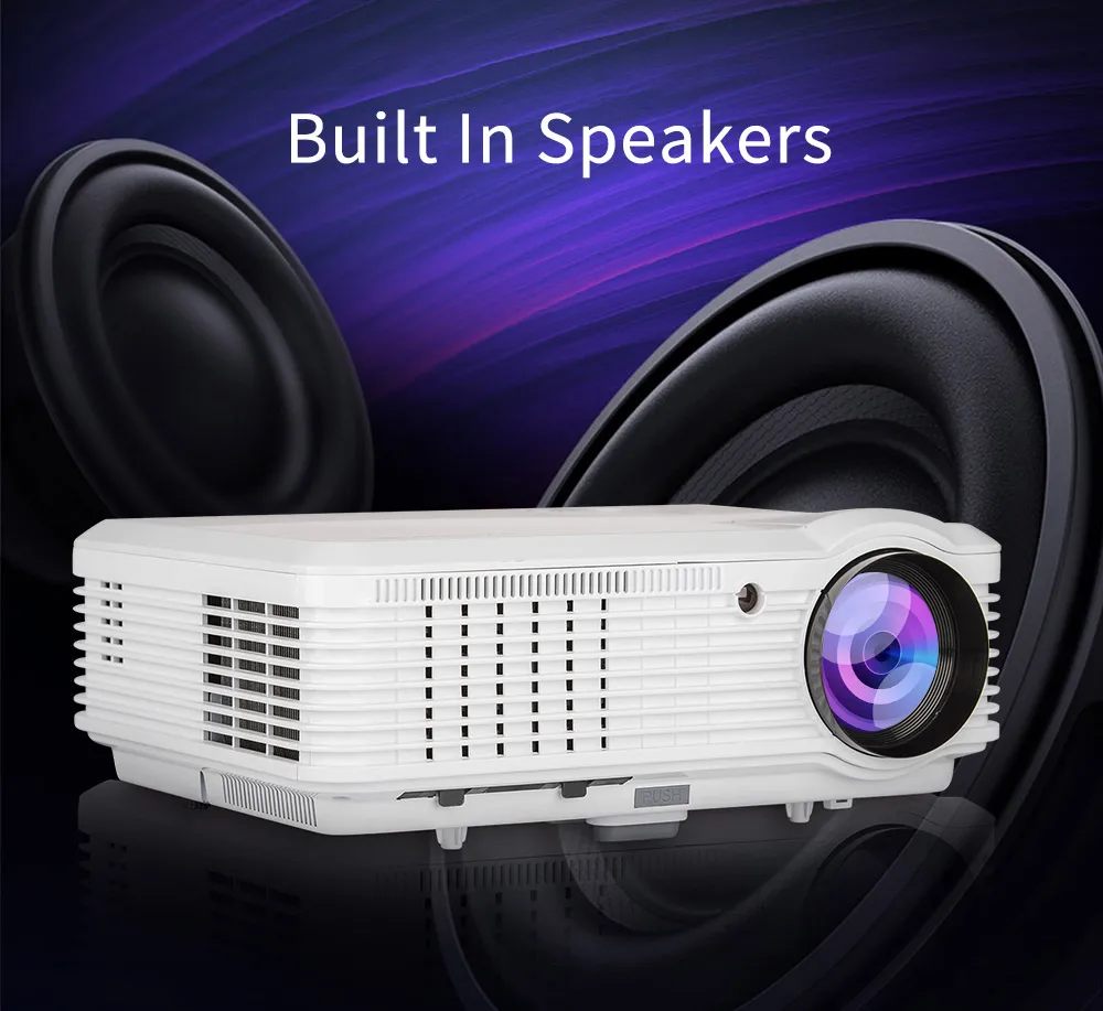 Full Hd Wired Screen Mirroring Projector Video Game Proyector Ktv