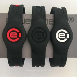 Silicone Magnetic Bracelet - energy bio sports Wristband: Sports/Golf Negative ions wristband