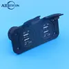Triple USB With 2 way socket car charger for car accessories consumer electronics