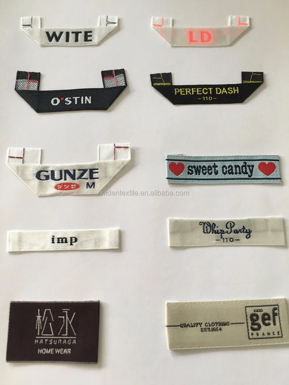 Factory wholesale high quality customized cheap woven labels for clothing