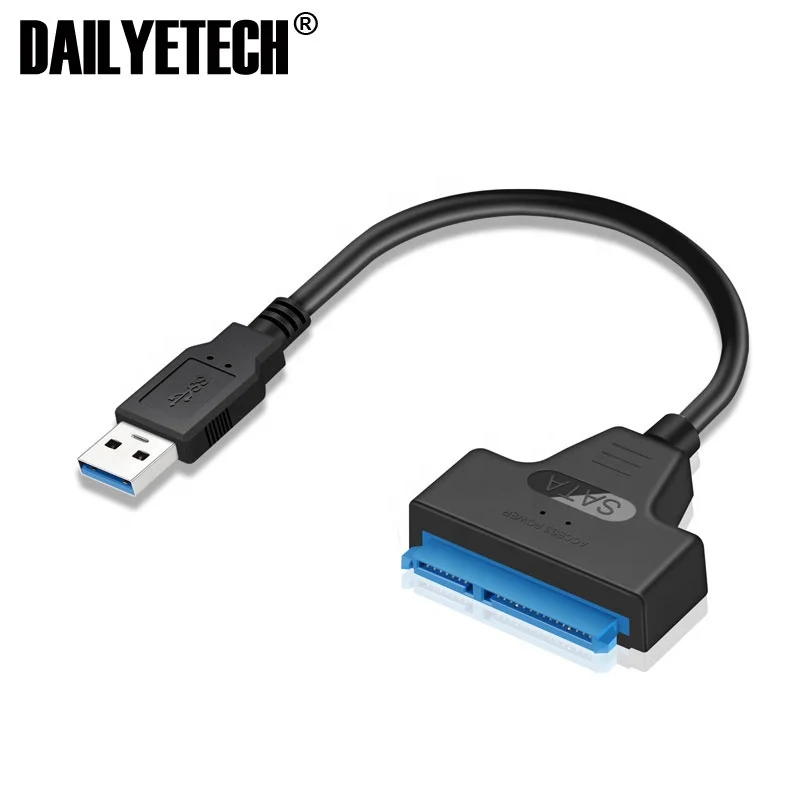 Adapter SATA III USB 3.0 Cable External Hard Drive USB to Serial ATA 22pin Converter Hard Disk W/ UASP for 2.5 HDD/SSD