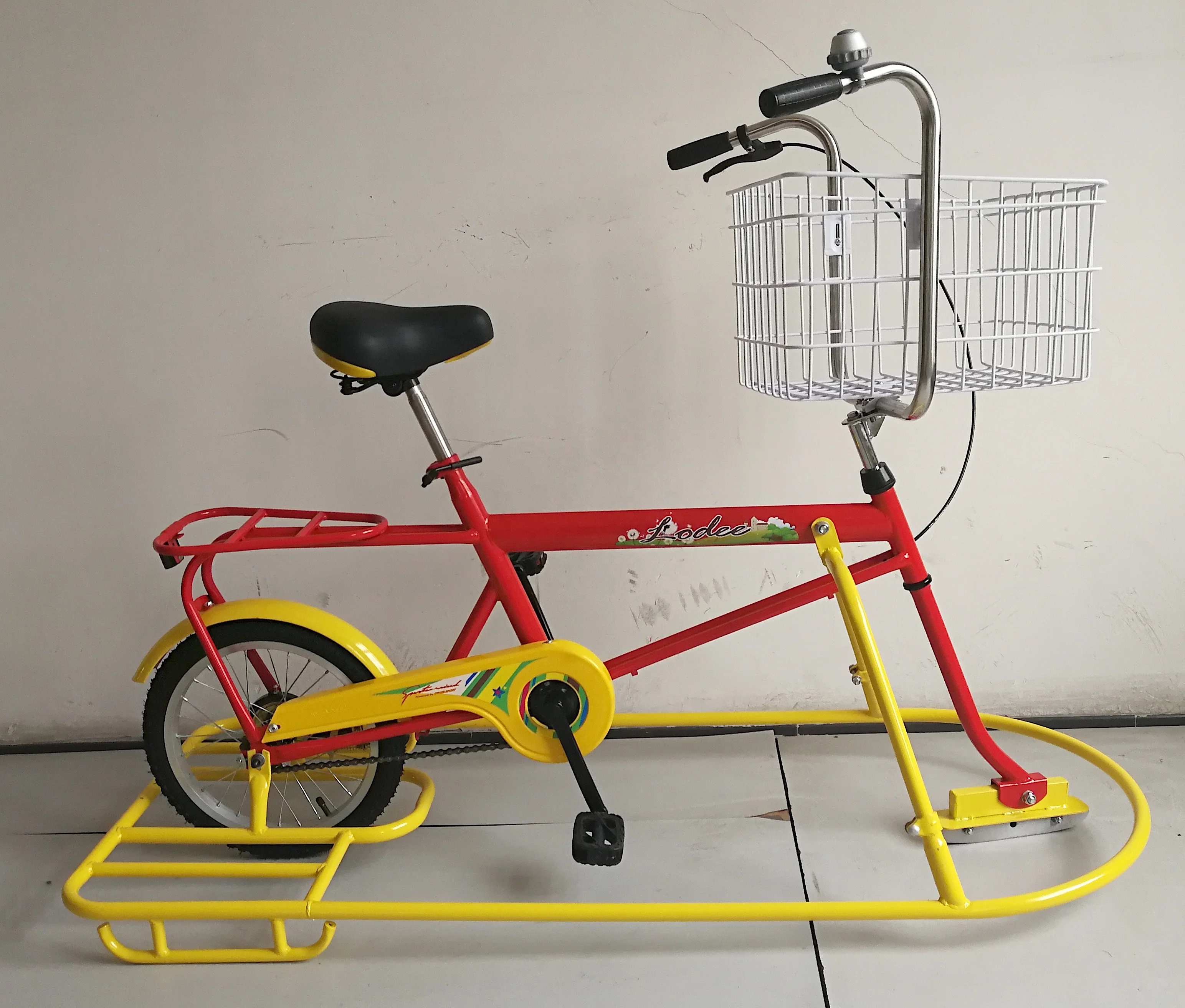 
Factory outlet fun snow skiing product snow scooter ski bikes ricksha for winter 