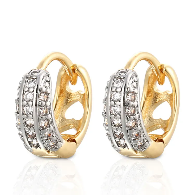 

Snowflake 18K Muliti Gold Plated Hypoallergenic Hoop Earrings For Girls, 18k gold,rose gold,champaign gold
