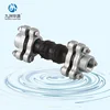 Threaded pipe sleeve coupling DN20 Triangle thread union rubber expansion joint pipe fitting