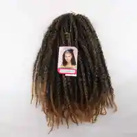 

18" 100g 10packs/batch cheap Ombre Marley Braids Hair Crochet Afro Kinky Curly Synthetic Braiding Hair Crochet Twist Braids