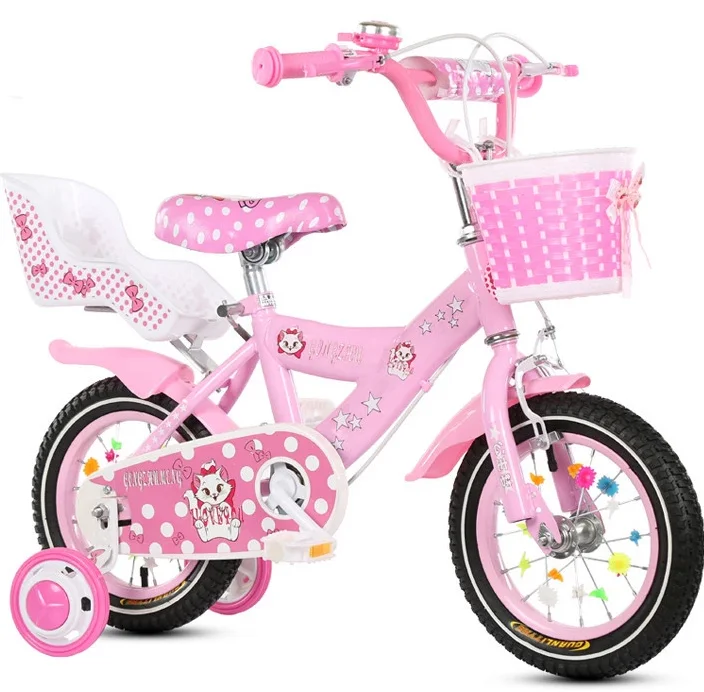 Beautiful Girl Style Cartoon Kid Bicycle 4 Wheels Kids Bike With Doll Tool Carrier Buy Girl Kids Bike Beautiful Girl Kids Bike Cartoon Kid Bicycle Product on Alibaba