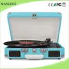 Hot sell suitcase duplicator record player vinyl belt-driven turntable with USB SD encoding lp player