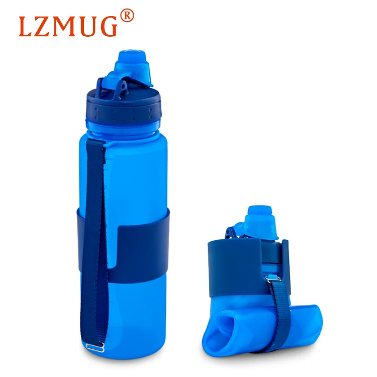 

silicone Collapsible Foldable Water Bottle, Customized color