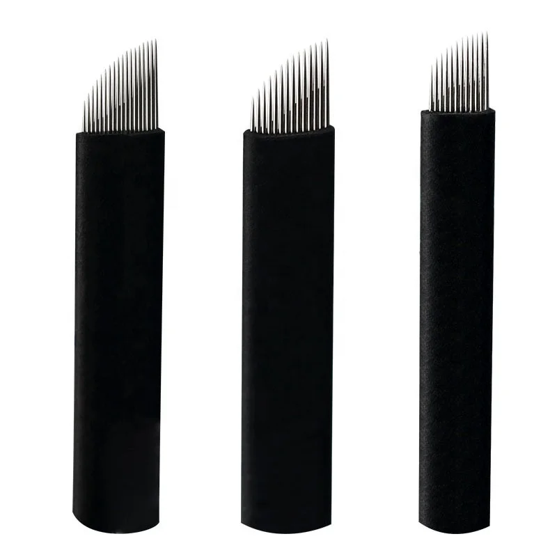 

Wholesale Black Sharp 0.18mm Microblading Disposable Blade    Eyebrow Needle Eyebrow Permanent Makeup Supplies