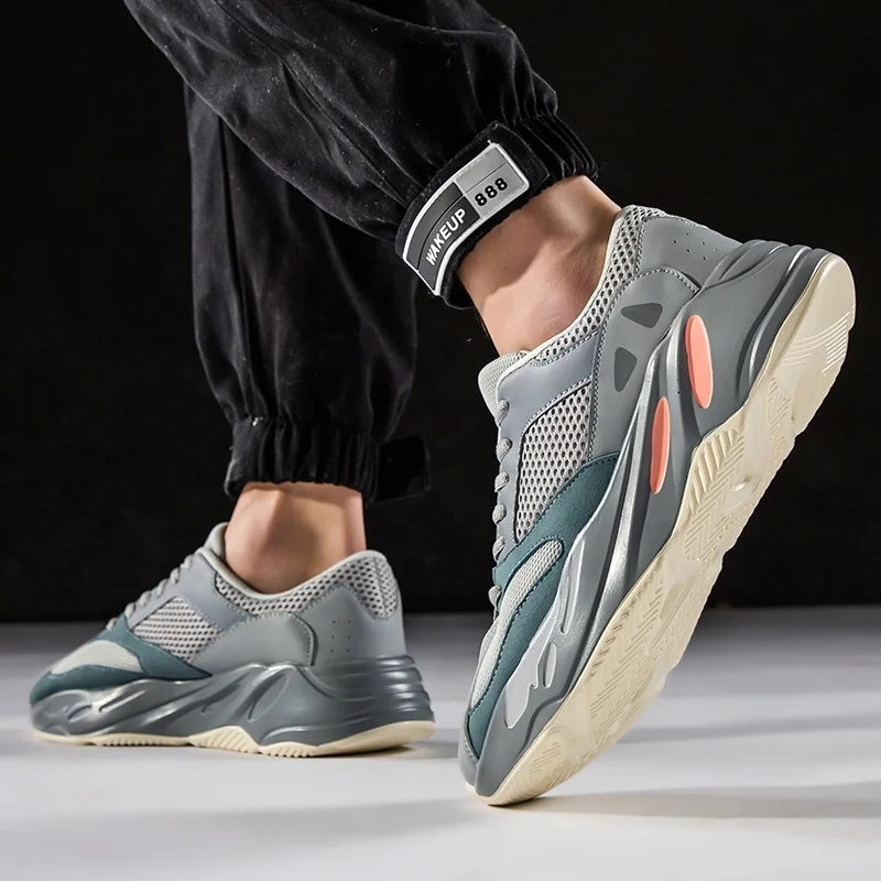 
2019 Hot Design Wholesale Clunky Sneaker Men Old School Dad Shoe Fashion Casual Shoe Thick Bottom Height Increasing Shoe JD-F9 