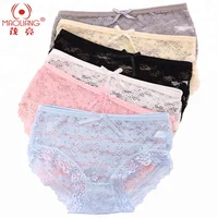 

1854 Ladies underwear women lingerie colorful briefs transparent lace panties