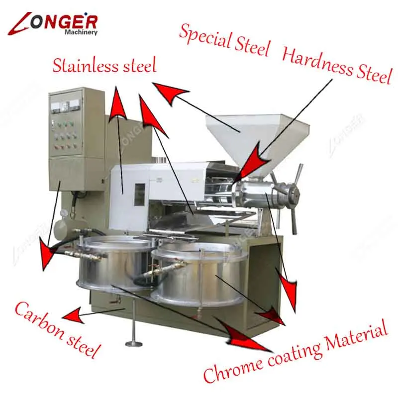 Palm Oil Process Production Line Canola Hazelnut Oil Press Machine