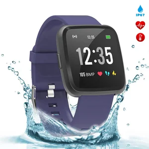 Full touch private label smart watch bracelet ip67 waterproof heart rate blood pressure CE ROHS fitness tracker