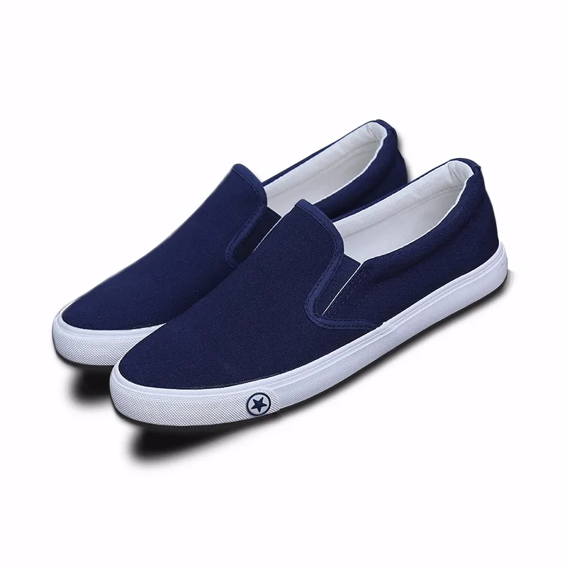 white plain canvas shoes
