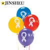 Custom Ribbon Printed Breast Cancer Awareness Balloons