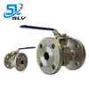 2 Piece 3 Piece Manual High Quality Stainless Steel floating Ball Valve Chemical Resistant Flange Valve With Worm Gear