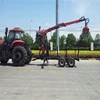 China Low Price Forest Log Trailer With Crane