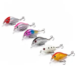 DROP SHIP 1pcs/lot Crankbait Fishing Lure 55mm 8.5g Topwater Swim Fish Artificial Hard Bait Wobblers Minnow Fishing Accessories