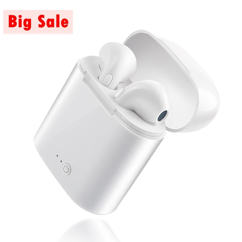 

Newest i7s tws 4.2 Long Playing Time Wireless Stereo Earphones Mini Sport BT Headphone, Black;white