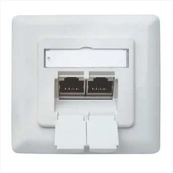 Germany Rj45 Cat.6 Ftp Wall Outlet( Keystone Faceplate),80*80mm,Cable ...