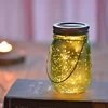 Decorative Solar Mason Jar Set with Iridescent Sparkle String Light