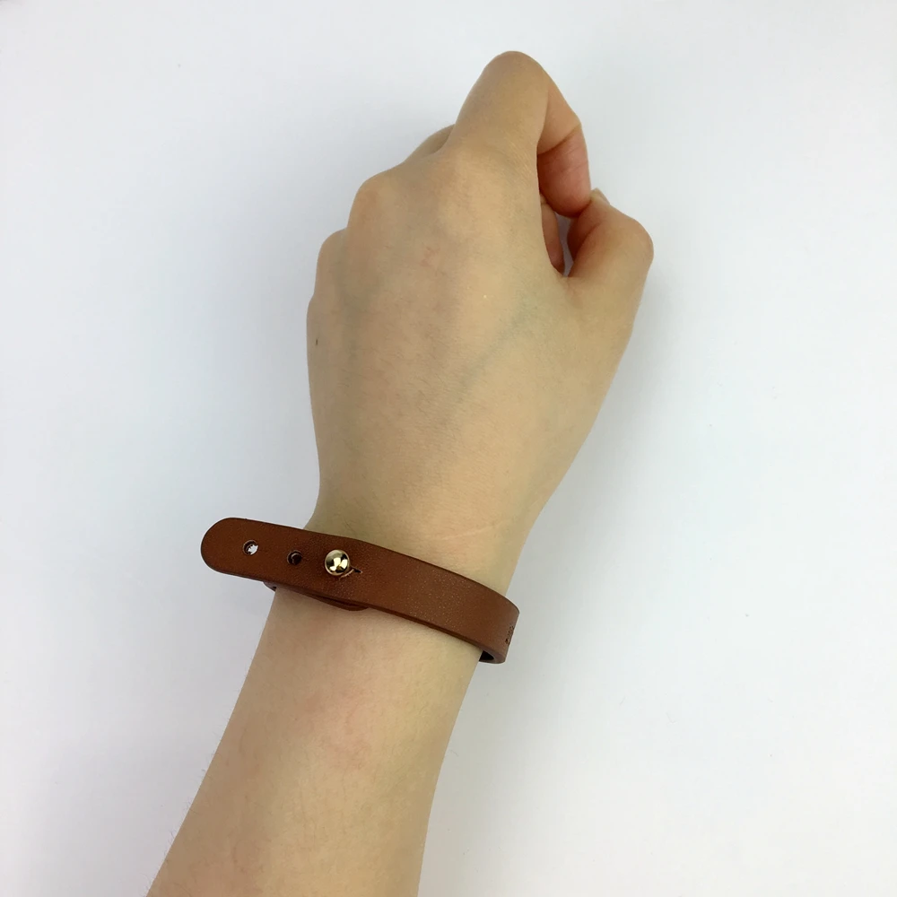 

custom high quality leather wristband for all world people, Any pantone colors you like are available