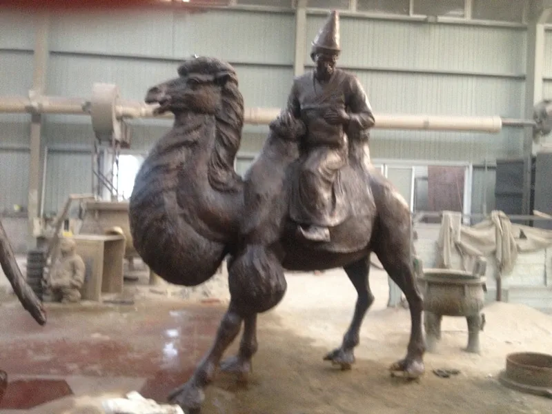 metal camel statue